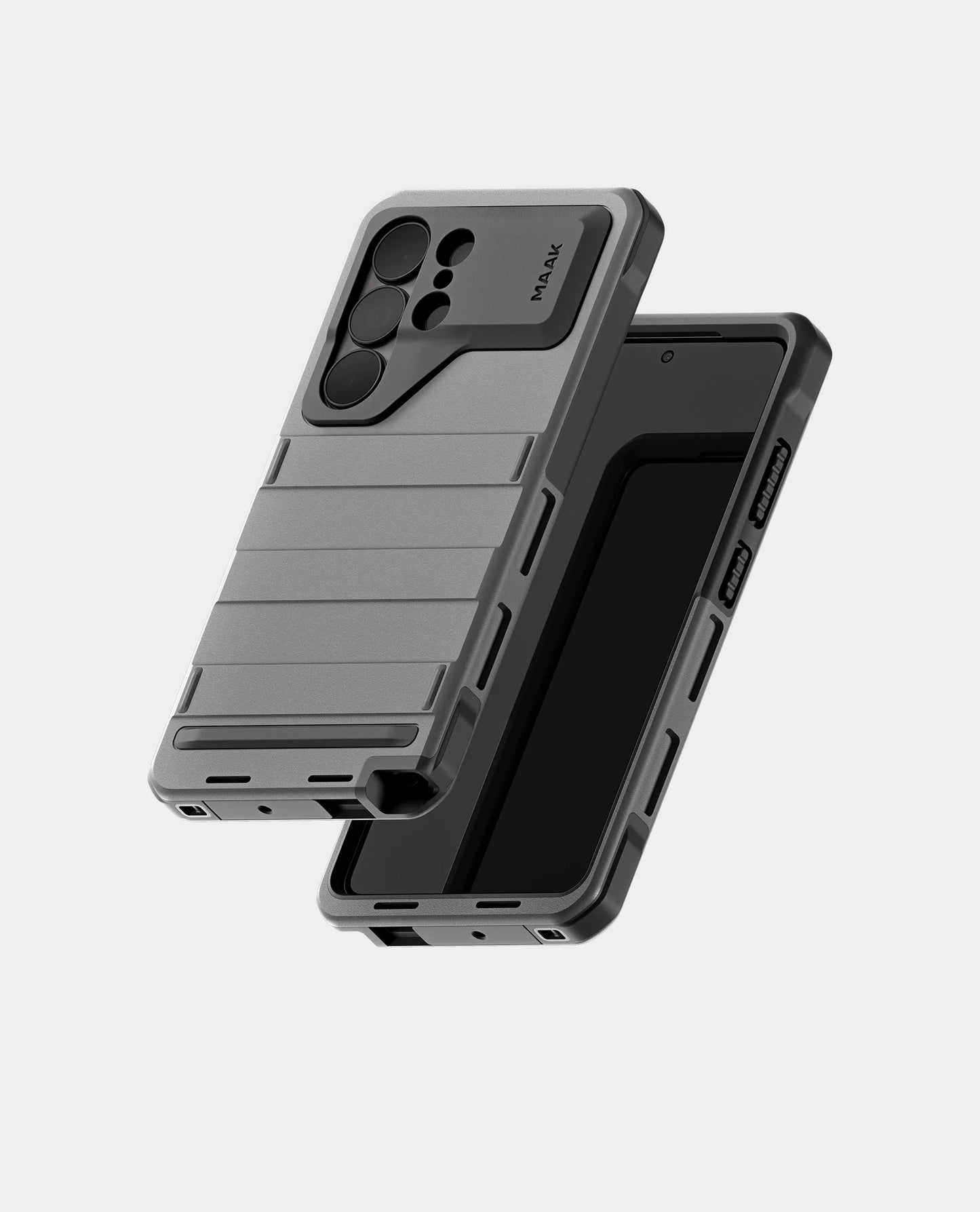 MAAK_S26_Ultra_3QT_Front_Back_Angled_Graphite Black